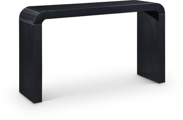 Meridian Furniture Toulon Oak Veneer Console Table Slim Contemporary Entryway Accent for Living Room Decor Black 99072Black-T