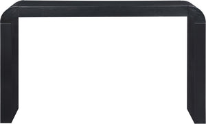 Meridian Furniture Toulon Oak Veneer Console Table Slim Contemporary Entryway Accent for Living Room Decor Black 99072Black-T