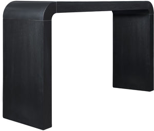Meridian Furniture Toulon Oak Veneer Console Table Slim Contemporary Entryway Accent for Living Room Decor Black 99072Black-T