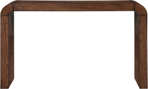 Meridian Furniture Toulon Oak Veneer Console Table Slim Contemporary Entryway Accent for Living Room Decor Brown 99072Brown-T