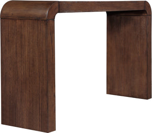 Meridian Furniture Toulon Oak Veneer Console Table Slim Contemporary Entryway Accent for Living Room Decor Brown 99072Brown-T