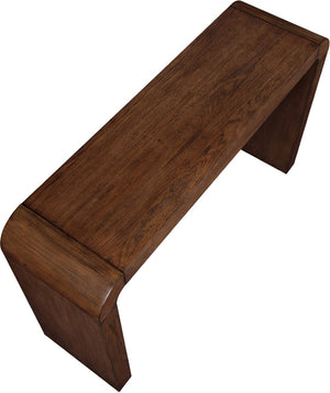Meridian Furniture Toulon Oak Veneer Console Table Slim Contemporary Entryway Accent for Living Room Decor Brown 99072Brown-T