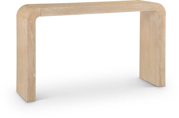 Meridian Furniture Toulon Oak Veneer Console Table Slim Contemporary Entryway Accent for Living Room Decor Natural 99072Oak-T