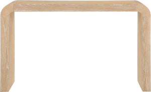 Meridian Furniture Toulon Oak Veneer Console Table Slim Contemporary Entryway Accent for Living Room Decor Natural 99072Oak-T
