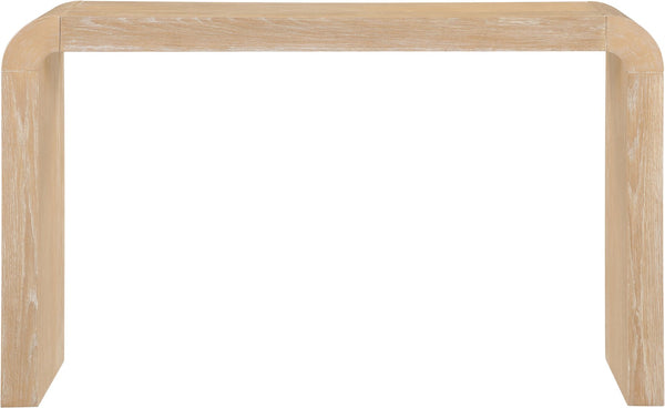 Meridian Furniture Toulon Oak Veneer Console Table Slim Contemporary Entryway Accent for Living Room Decor Natural 99072Oak-T