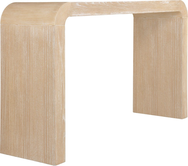 Meridian Furniture Toulon Oak Veneer Console Table Slim Contemporary Entryway Accent for Living Room Decor Natural 99072Oak-T