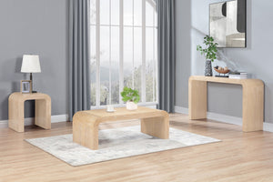 Meridian Furniture Toulon Oak Veneer Console Table Slim Contemporary Entryway Accent for Living Room Decor Natural 99072Oak-T