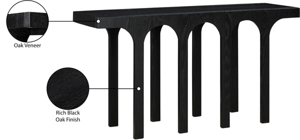 Westfield Black Console Table 99075Black-T Meridian Furniture