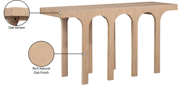 Westfield Natural Console Table 99075Oak-T Meridian Furniture
