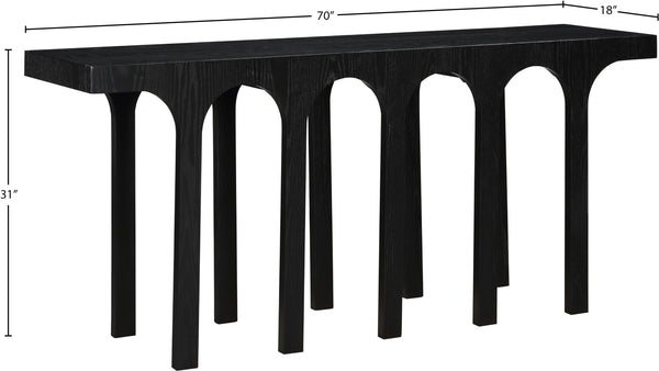Westfield Black Console Table 99076Black-T Meridian Furniture