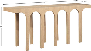 Westfield Natural Console Table 99076Oak-T Meridian Furniture