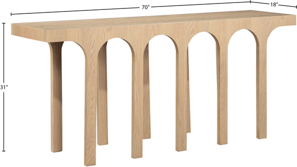 Westfield Natural Console Table 99076Oak-T Meridian Furniture