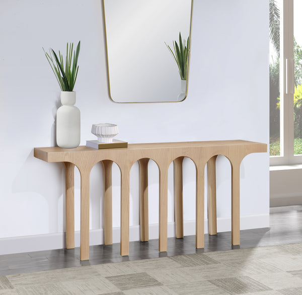 Westfield Natural Console Table 99076Oak-T Meridian Furniture