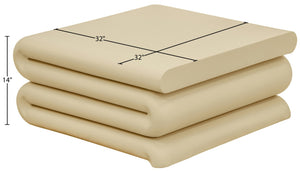 Meridian Furniture I Need to Find What's Common Across All Variants: Roland, Sculptural, Iron, Coffee Table, Powder Coated Matte Finish, Modern Living Room, Low Profile. Beige 99079Beige-CT