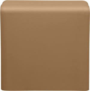 Meridian Furniture Roland Sculptural Iron End Table Matte Powder Coat Finish for Modern Living Room Accent Brown 99079Brown-ET