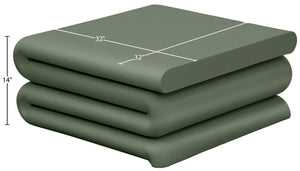 Meridian Furniture I Need to Find What's Common Across All Variants: Roland, Sculptural, Iron, Coffee Table, Powder Coated Matte Finish, Modern Living Room, Low Profile. Green 99079Green-CT