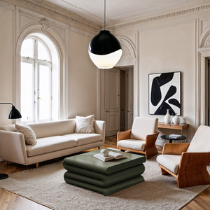 Meridian Furniture I Need to Find What's Common Across All Variants: Roland, Sculptural, Iron, Coffee Table, Powder Coated Matte Finish, Modern Living Room, Low Profile. Green 99079Green-CT