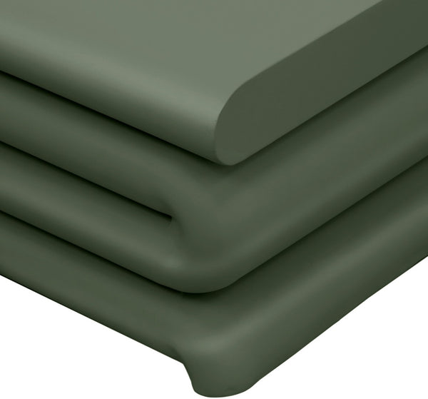 Meridian Furniture I Need to Find What's Common Across All Variants: Roland, Sculptural, Iron, Coffee Table, Powder Coated Matte Finish, Modern Living Room, Low Profile. Green 99079Green-CT