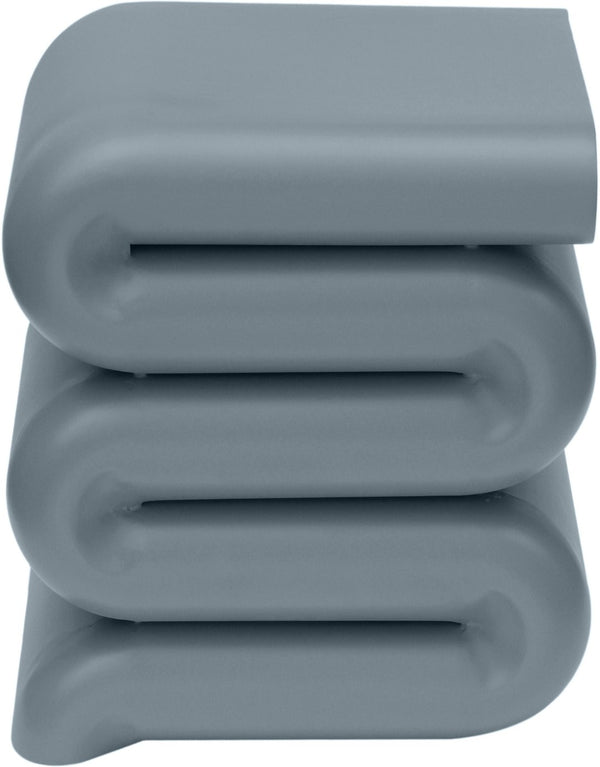 Meridian Furniture Roland Sculptural Iron End Table Matte Powder Coat Finish for Modern Living Room Accent Light Blue 99079LtBlu-ET