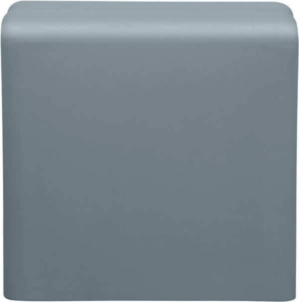 Meridian Furniture Roland Sculptural Iron End Table Matte Powder Coat Finish for Modern Living Room Accent Light Blue 99079LtBlu-ET