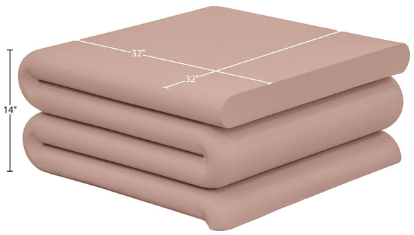 Meridian Furniture I Need to Find What's Common Across All Variants: Roland, Sculptural, Iron, Coffee Table, Powder Coated Matte Finish, Modern Living Room, Low Profile. Pink 99079Pink-CT