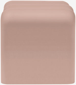 Meridian Furniture Roland Sculptural Iron End Table Matte Powder Coat Finish for Modern Living Room Accent Pink 99079Pink-ET