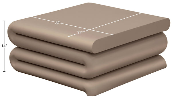 Meridian Furniture I Need to Find What's Common Across All Variants: Roland, Sculptural, Iron, Coffee Table, Powder Coated Matte Finish, Modern Living Room, Low Profile. Taupe 99079Taupe-CT