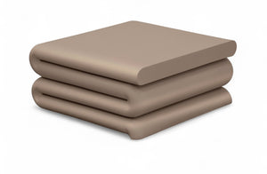 Meridian Furniture I Need to Find What's Common Across All Variants: Roland, Sculptural, Iron, Coffee Table, Powder Coated Matte Finish, Modern Living Room, Low Profile. Taupe 99079Taupe-CT