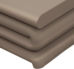 Meridian Furniture I Need to Find What's Common Across All Variants: Roland, Sculptural, Iron, Coffee Table, Powder Coated Matte Finish, Modern Living Room, Low Profile. Taupe 99079Taupe-CT