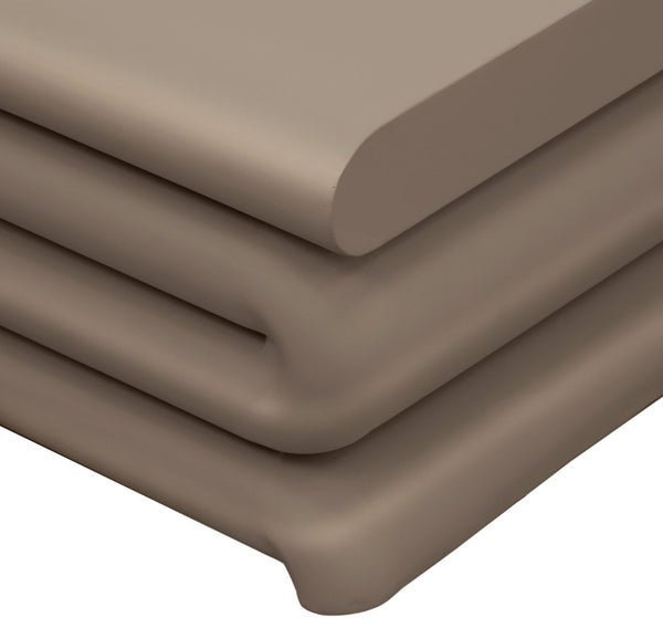 Meridian Furniture I Need to Find What's Common Across All Variants: Roland, Sculptural, Iron, Coffee Table, Powder Coated Matte Finish, Modern Living Room, Low Profile. Taupe 99079Taupe-CT
