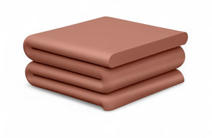 Meridian Furniture I Need to Find What's Common Across All Variants: Roland, Sculptural, Iron, Coffee Table, Powder Coated Matte Finish, Modern Living Room, Low Profile. Terracotta 99079Terracotta-CT