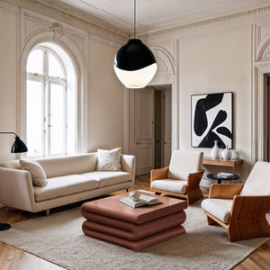 Meridian Furniture I Need to Find What's Common Across All Variants: Roland, Sculptural, Iron, Coffee Table, Powder Coated Matte Finish, Modern Living Room, Low Profile. Terracotta 99079Terracotta-CT