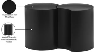 Dimple Black End Table 99081Black-2A Meridian Furniture