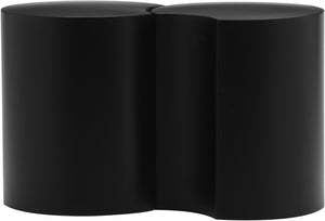 Dimple Black End Table 99081Black-2A Meridian Furniture