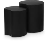 Dimple Black End Table 99081Black-2B Meridian Furniture