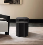 Dimple Black End Table 99081Black-2B Meridian Furniture