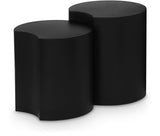 Dimple Black End Table 99081Black-2C Meridian Furniture