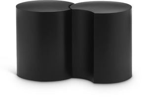 Dimple Black End Table 99081Black-2D Meridian Furniture