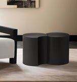 Dimple Black End Table 99081Black-2D Meridian Furniture