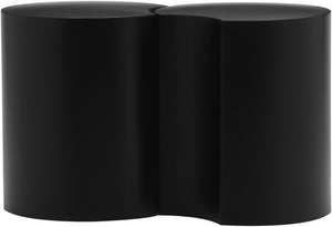 Dimple Black End Table 99081Black-2D Meridian Furniture