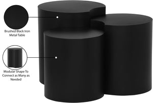 Dimple Black End Table 99081Black-3B Meridian Furniture