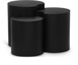 Dimple Black End Table 99081Black-3B Meridian Furniture