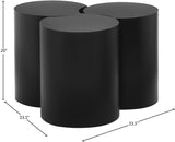 Dimple Black Coffee Table 99081Black-3C Meridian Furniture