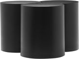 Dimple Black Coffee Table 99081Black-3D Meridian Furniture