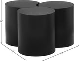 Dimple Black Coffee Table 99081Black-3E Meridian Furniture