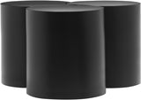 Dimple Black Coffee Table 99081Black-3E Meridian Furniture