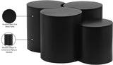 Dimple Black Coffee Table 99081Black-4A Meridian Furniture