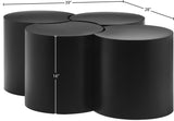 Dimple Black Coffee Table 99081Black-4B Meridian Furniture