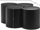 Dimple Black Coffee Table 99081Black-4C Meridian Furniture