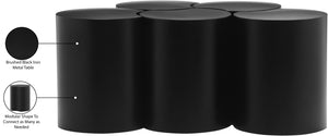 Dimple Black Coffee Table 99081Black-5C Meridian Furniture